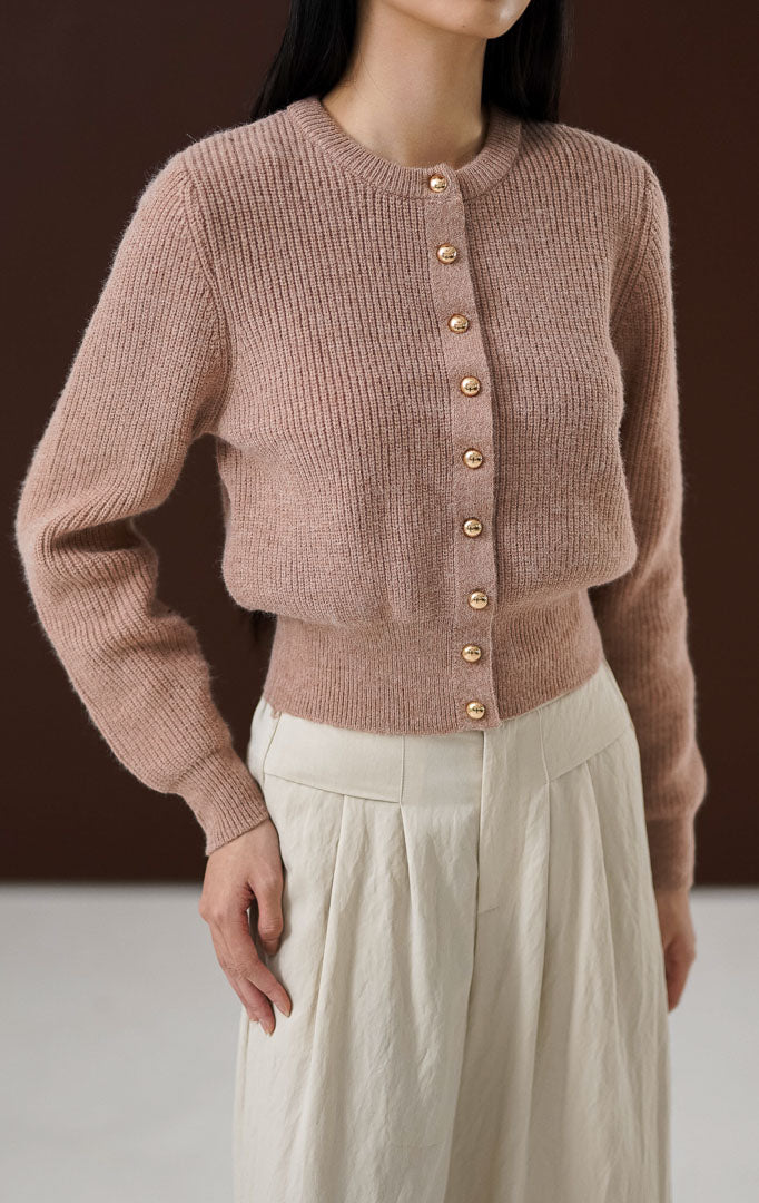 Yuri Cardigan Dusty Pink