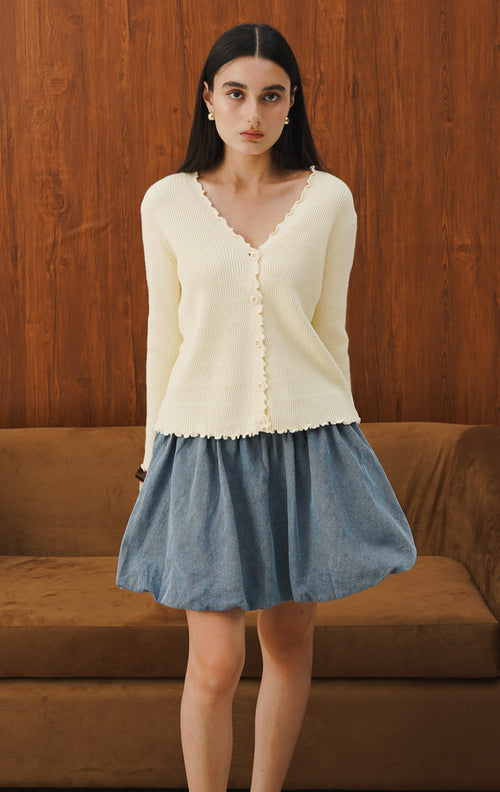 Shera Cardigan Yellow