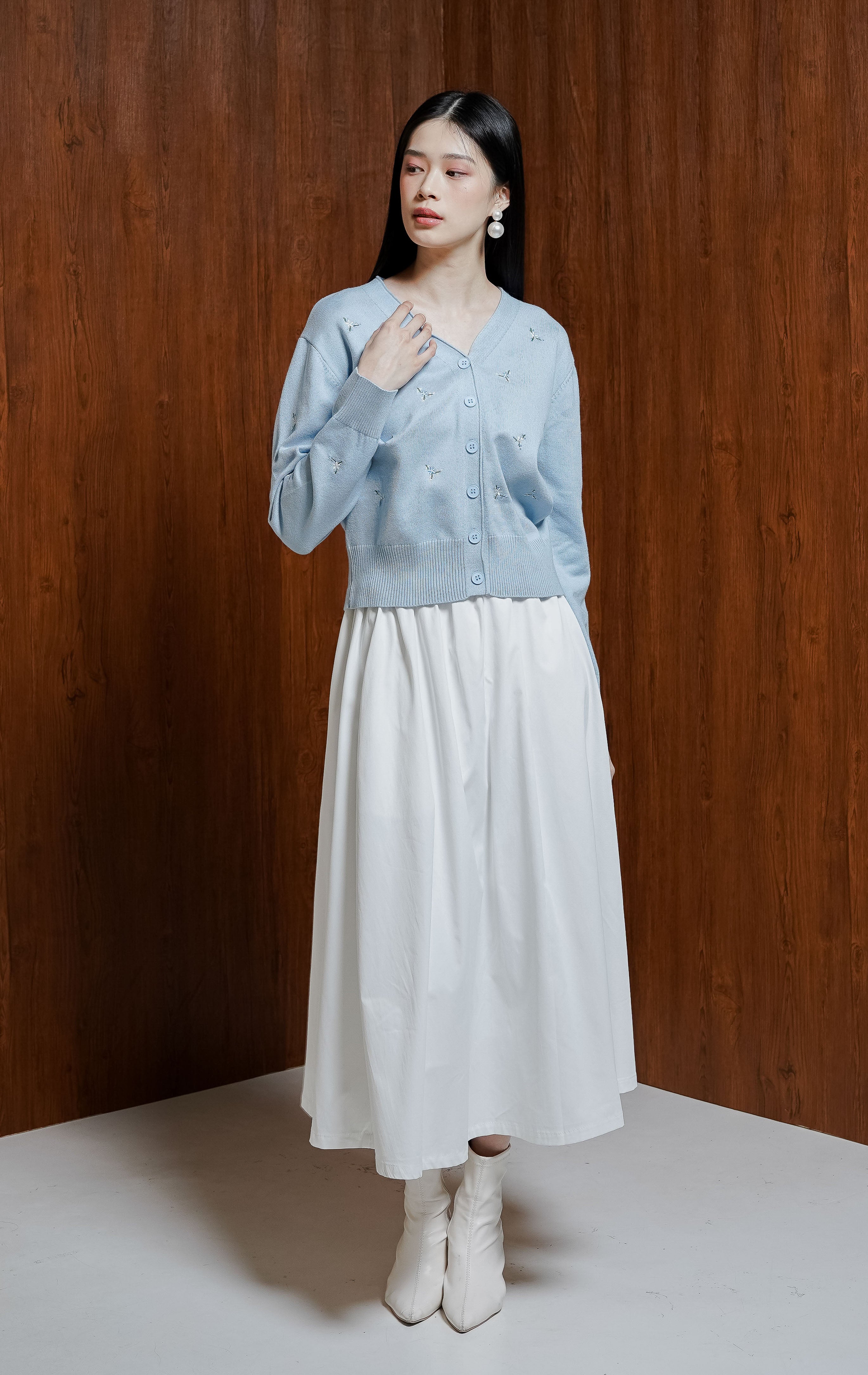 Petunia Cardigan Blue