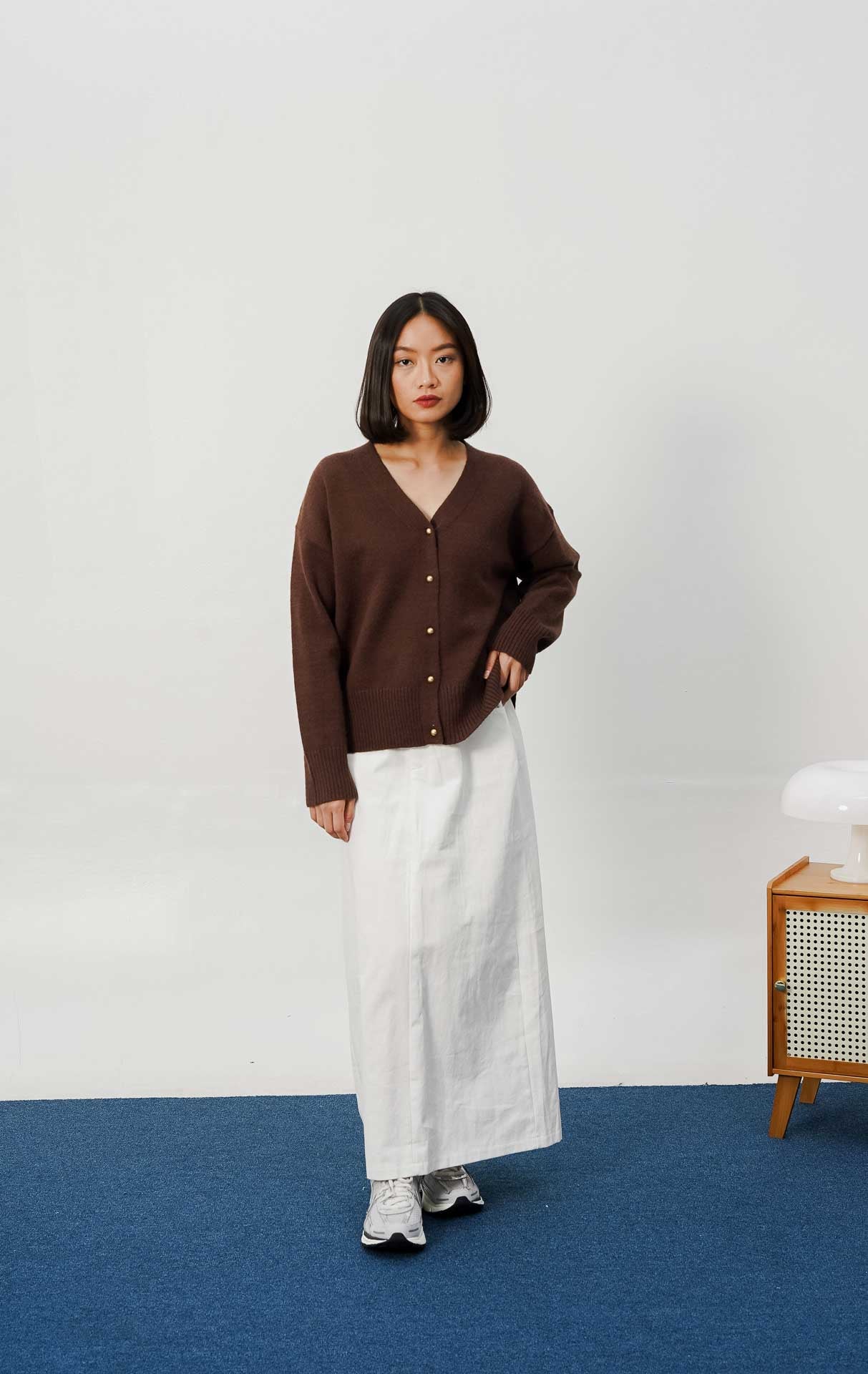 Elly Cardigan Dark Brown