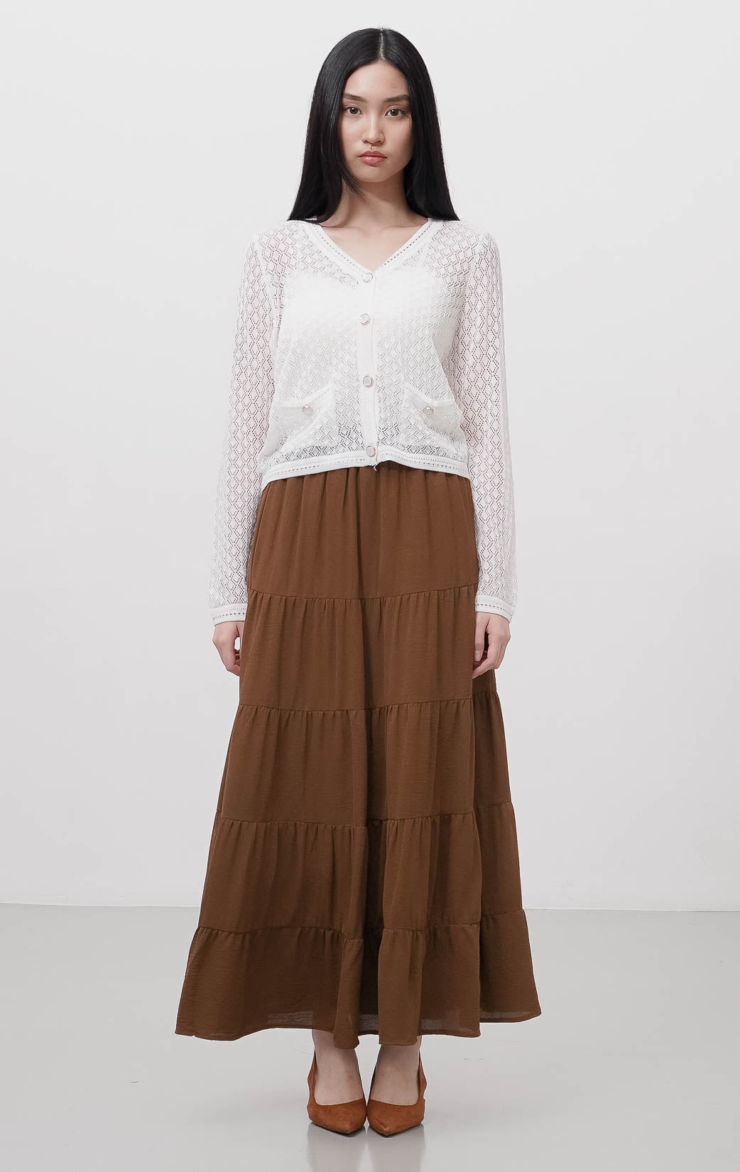 Akari Cardigan White