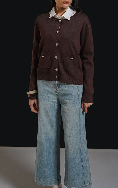 Lily Cardigan Brown