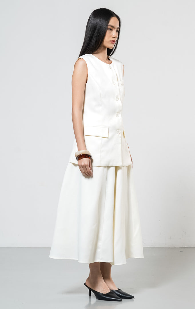 Evaleigh Vest Ivory