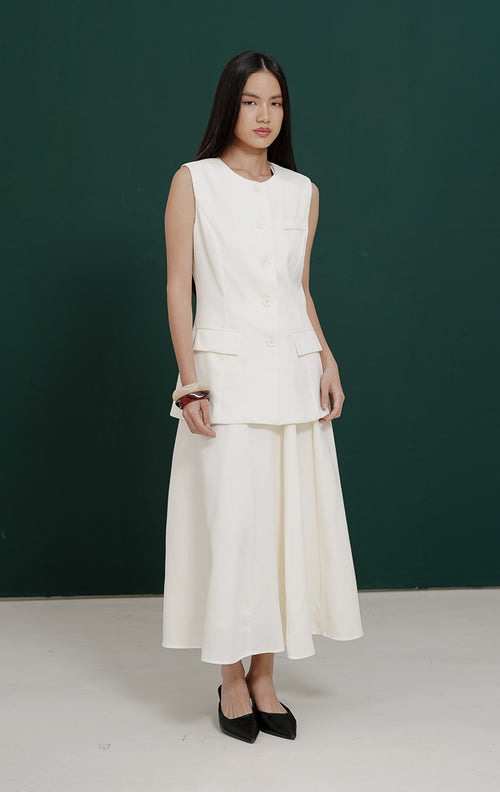 Evaleigh Vest Ivory
