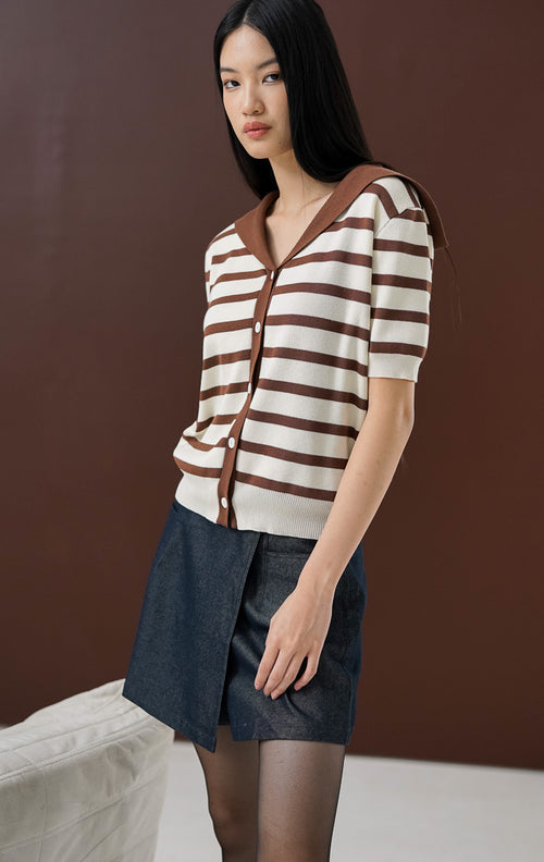 Brenan Cardigan Dark Brown