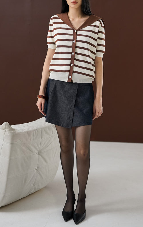 Brenan Cardigan Dark Brown