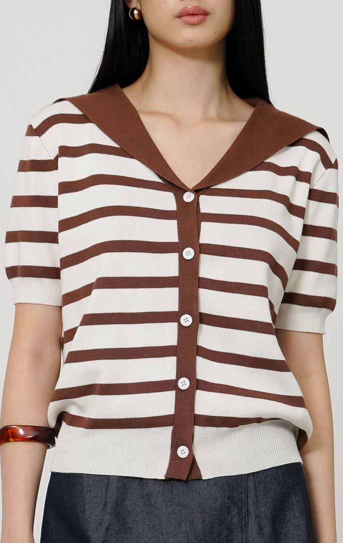 Brenan Cardigan Dark Brown