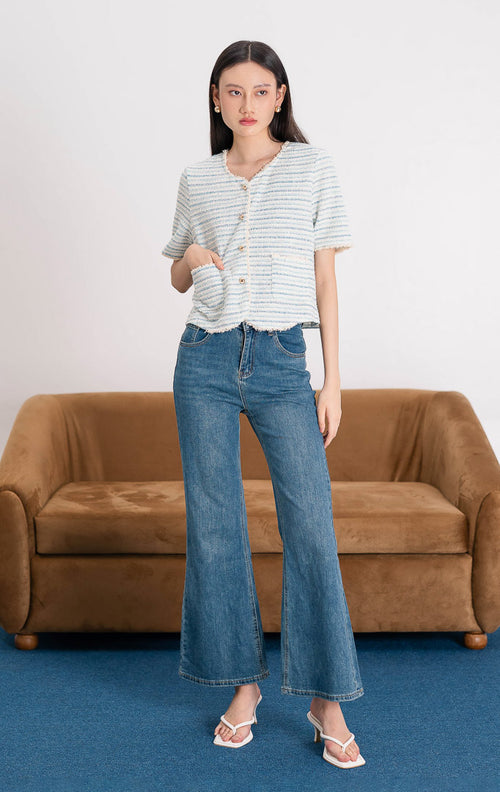 Aveline Cardigan Blue