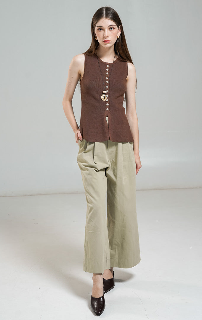 Roseline Top Dark Brown