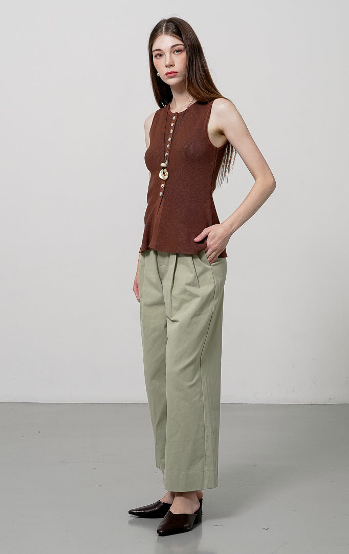 Roseline Top Dark Brown