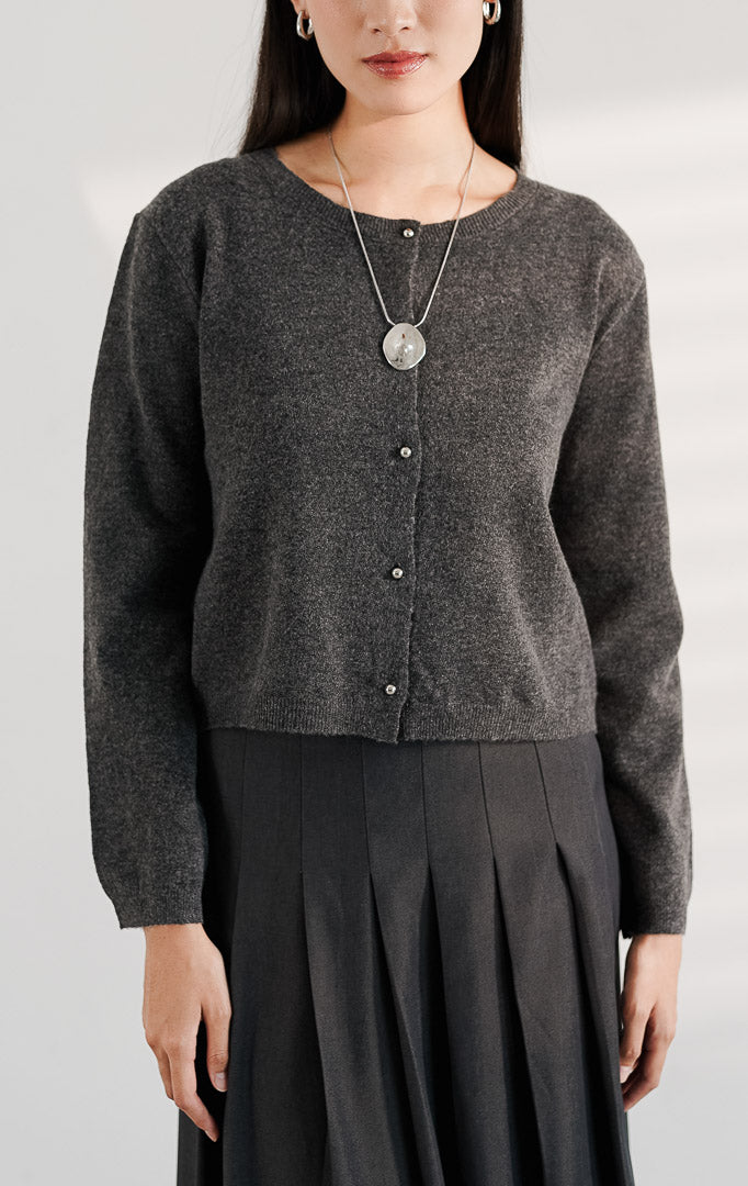 Enoa Cardigan Dark Grey