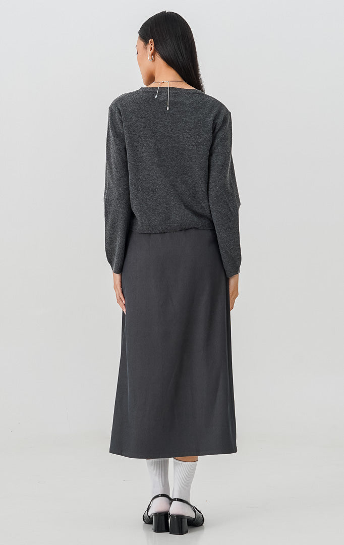 Enoa Cardigan Dark Grey