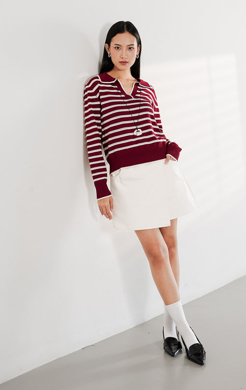 Evora Sweater Maroon