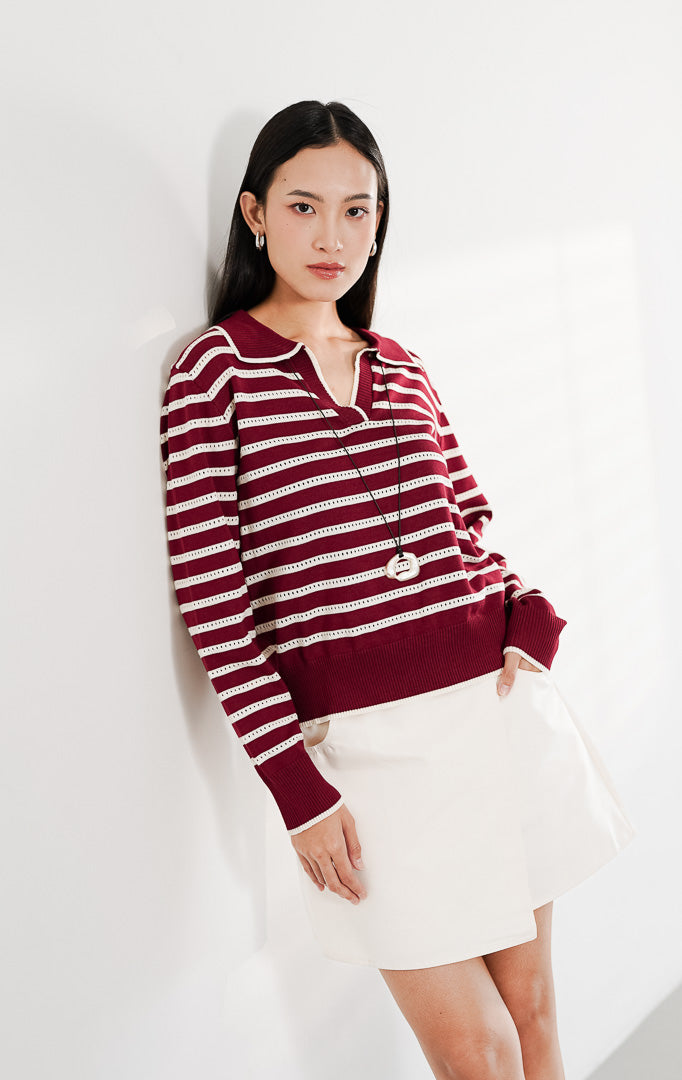 Evora Sweater Maroon
