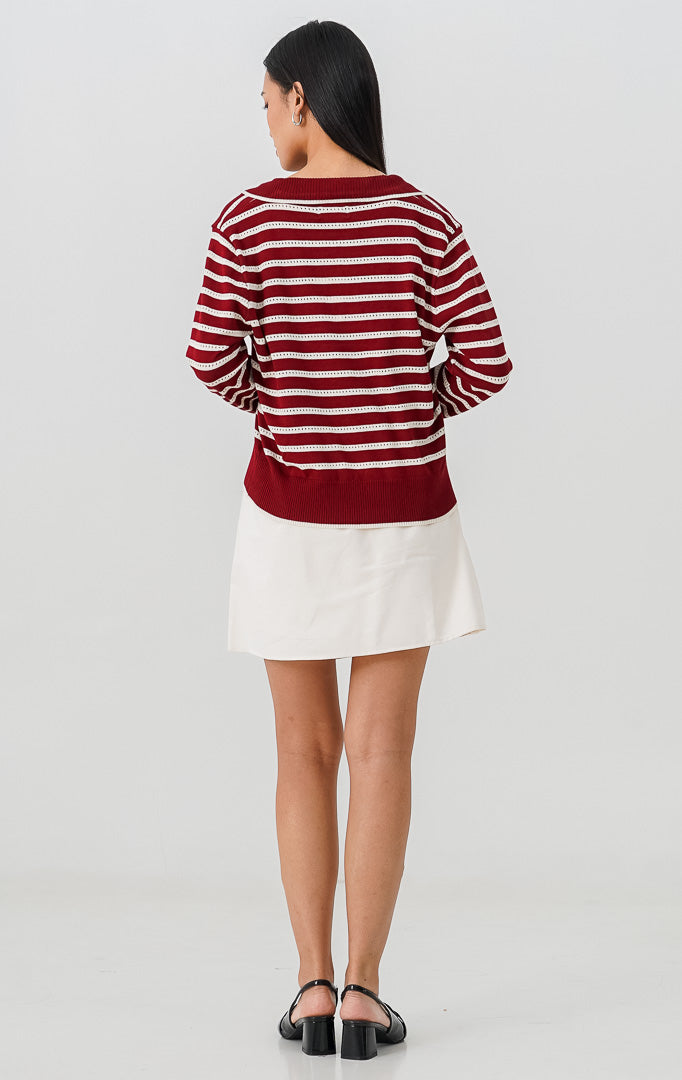 Evora Sweater Maroon