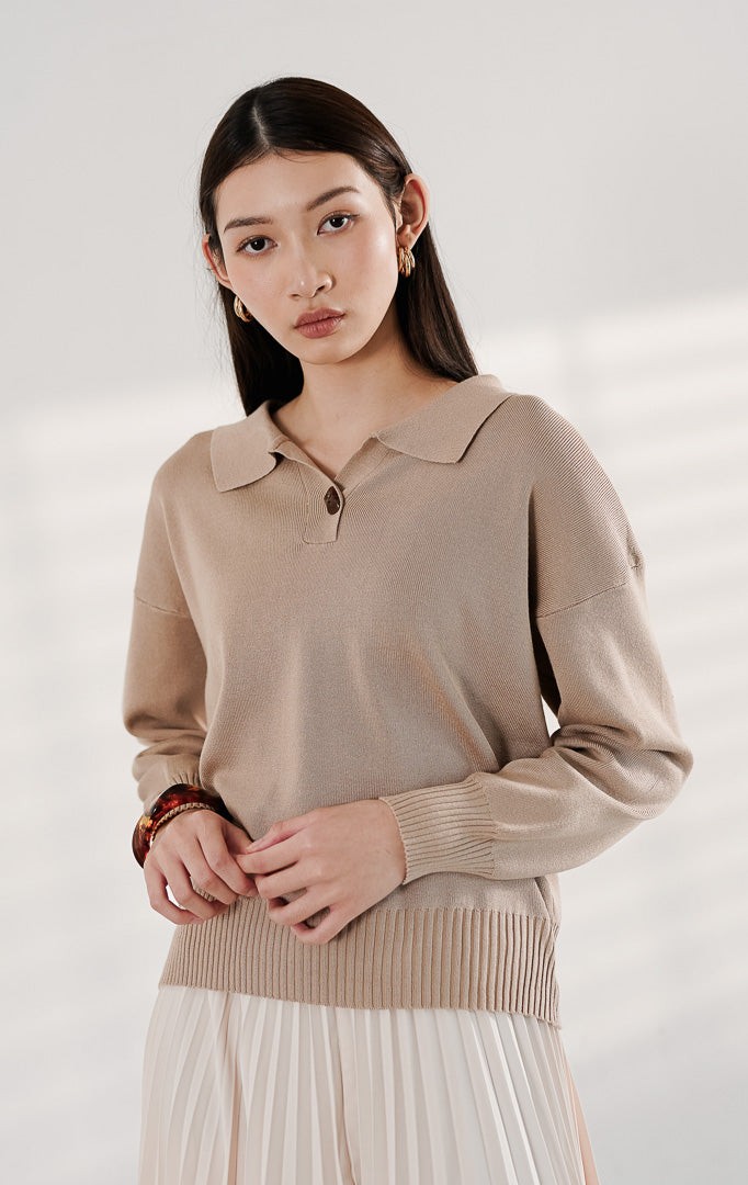 Aurine Sweater Light Brown