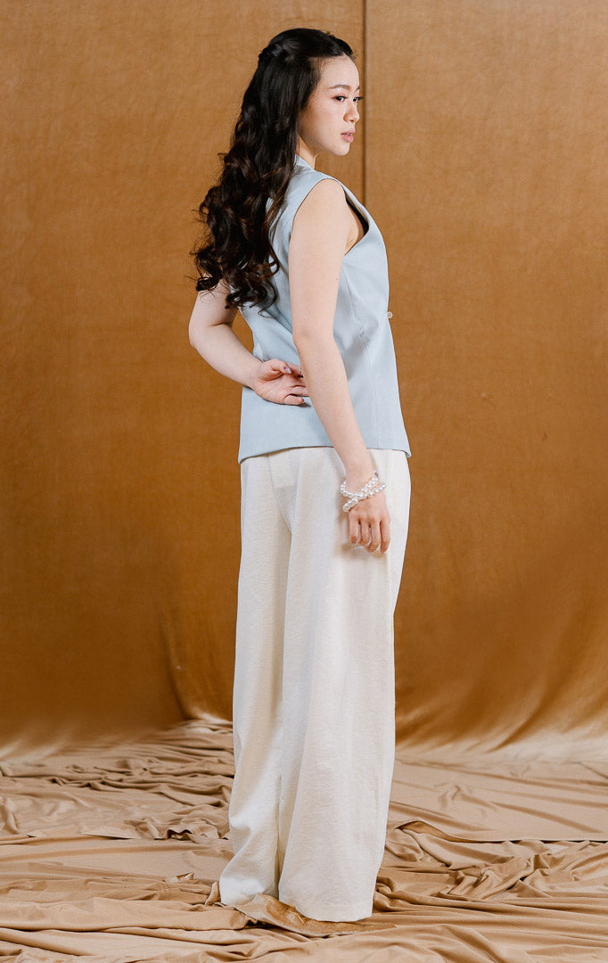 CNY Seroja Vest Blue