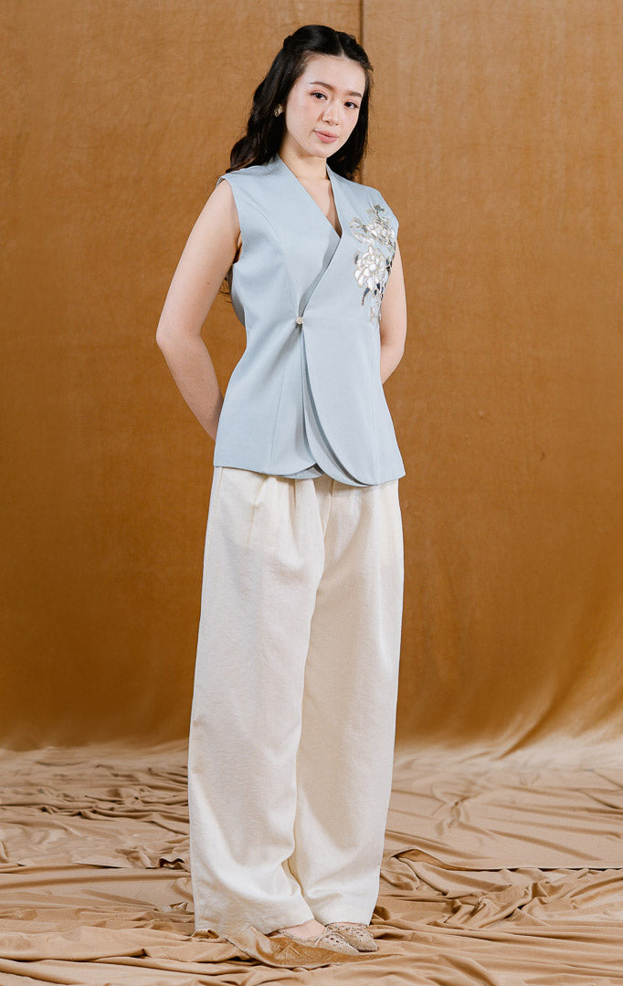 CNY Seroja Vest Blue