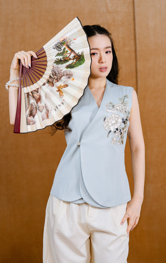 CNY Seroja Vest Blue