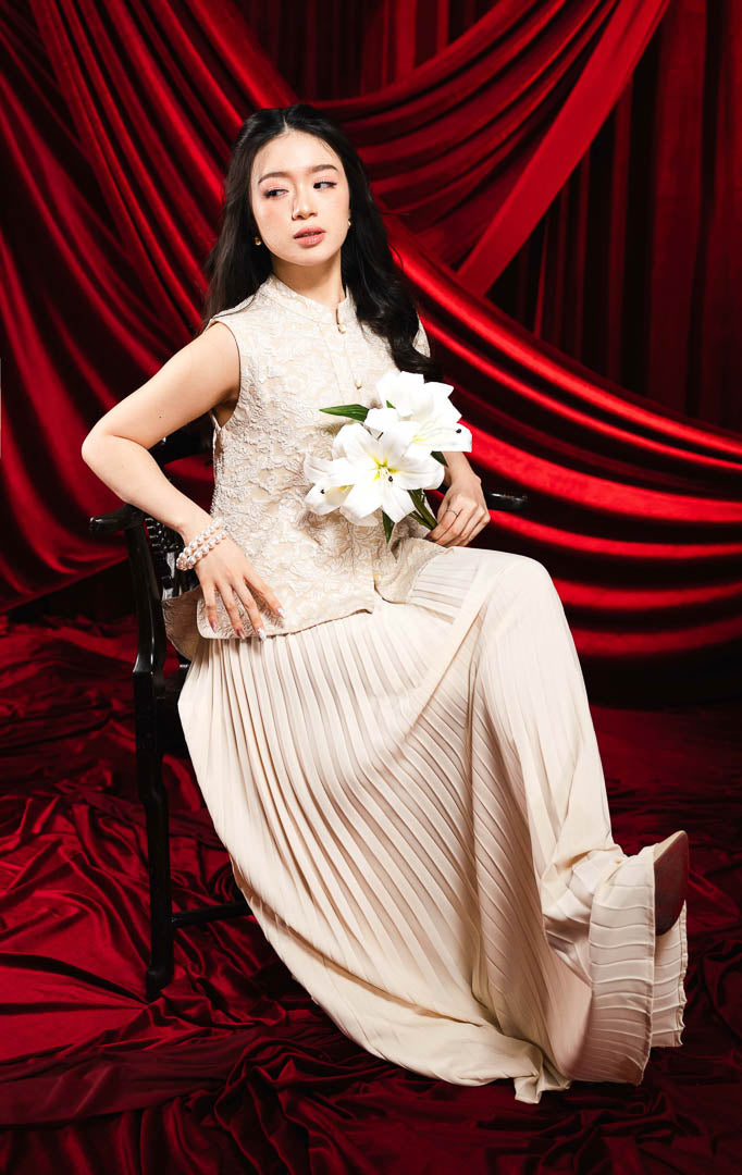 CNY Hollyhock Vest Ivory