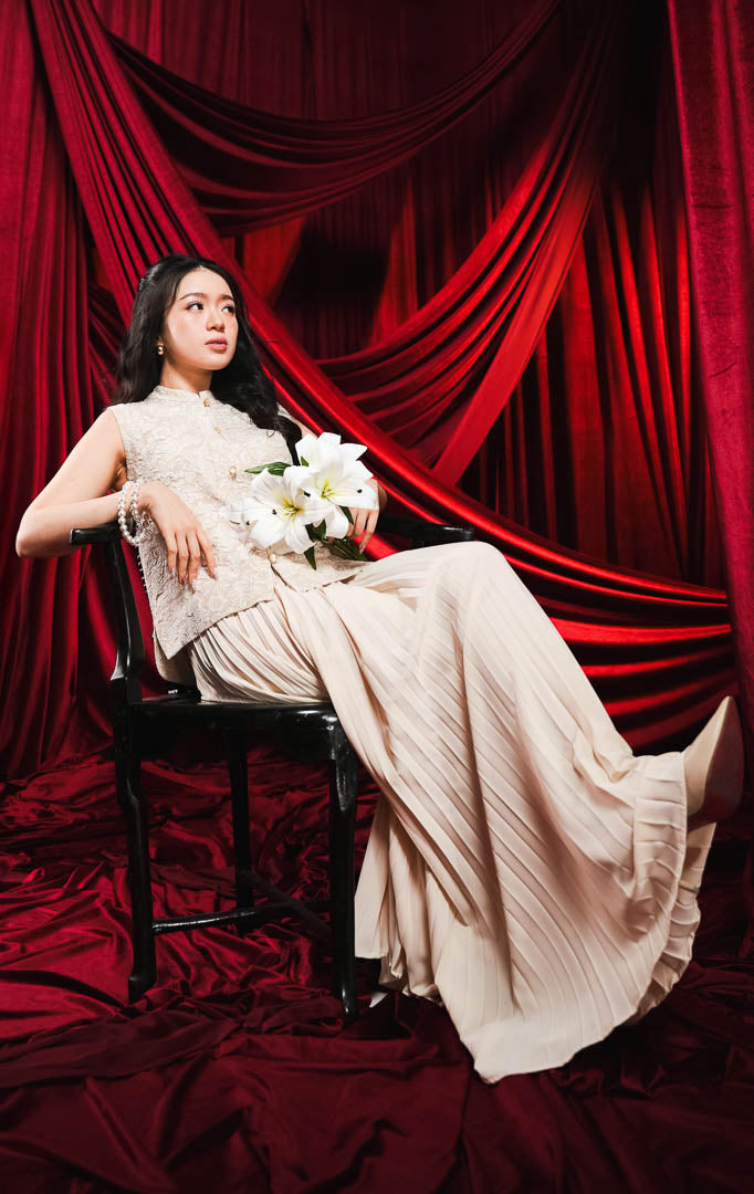 CNY Hollyhock Vest Ivory