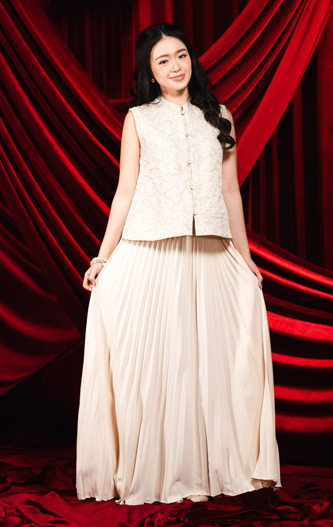 CNY Hollyhock Vest Ivory