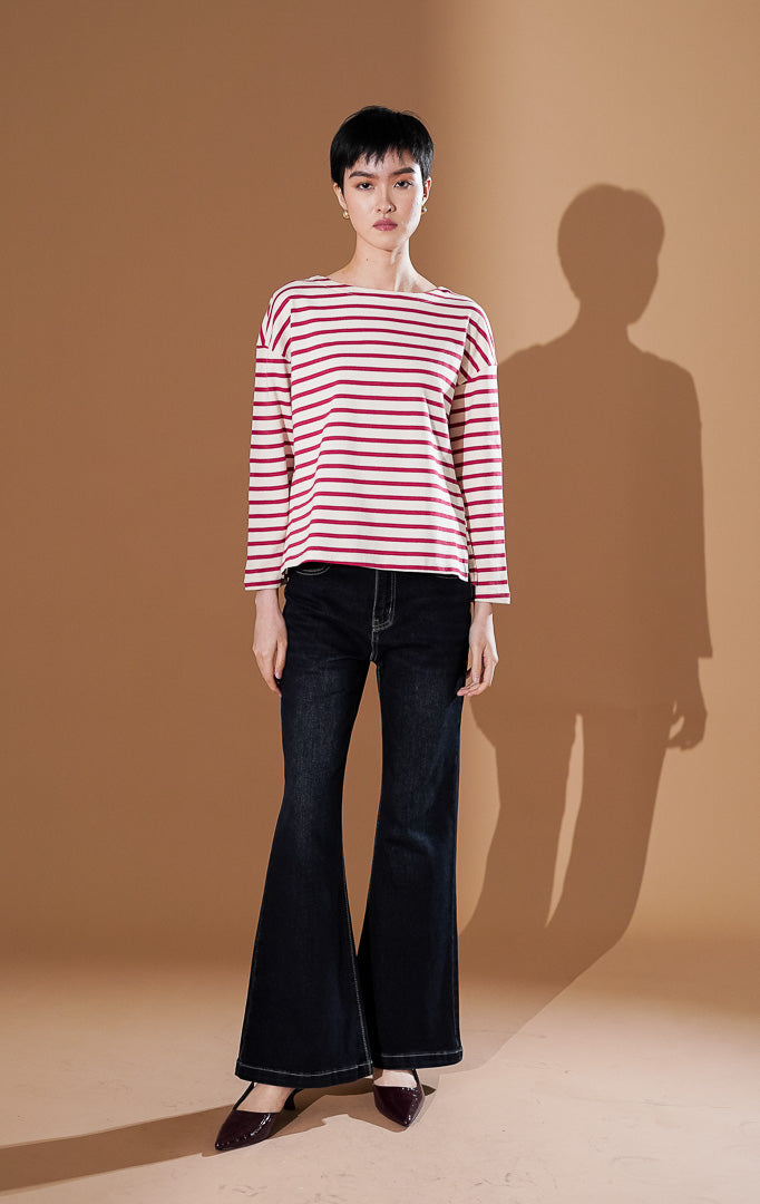 Arabella Sweater Red Striped