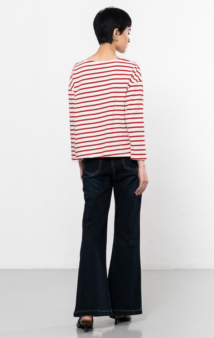 Arabella Sweater Red Striped