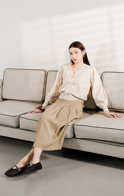 Dallie Cardigan Ivory