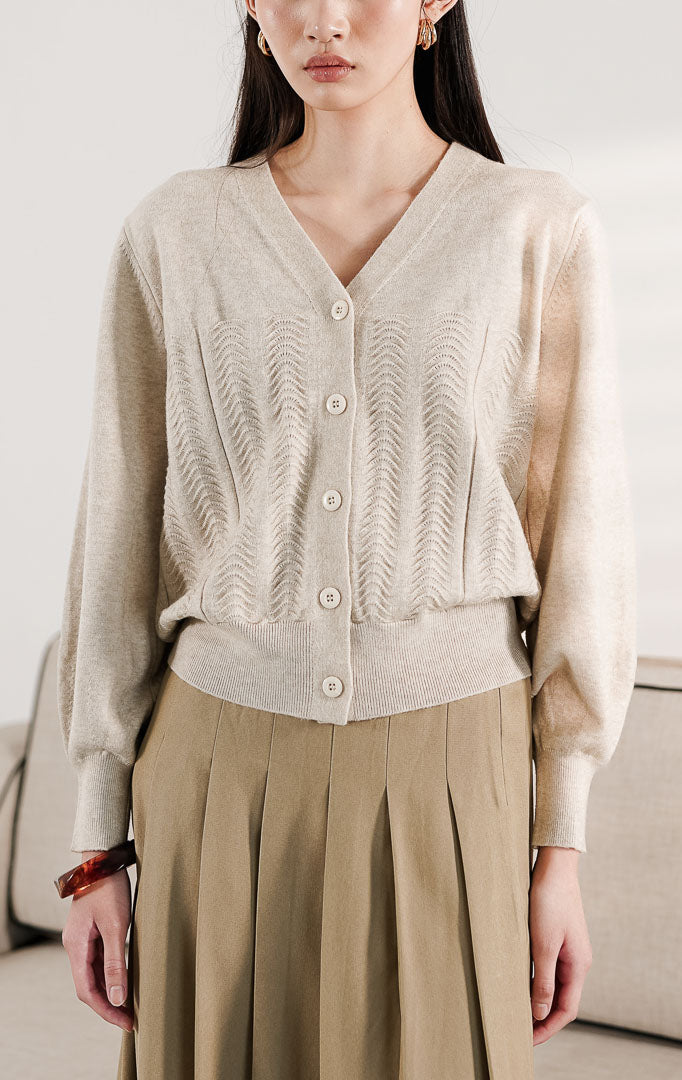 Dallie Cardigan Ivory