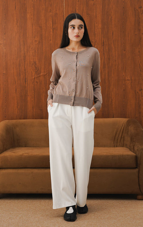 Starly Cardigan Brown