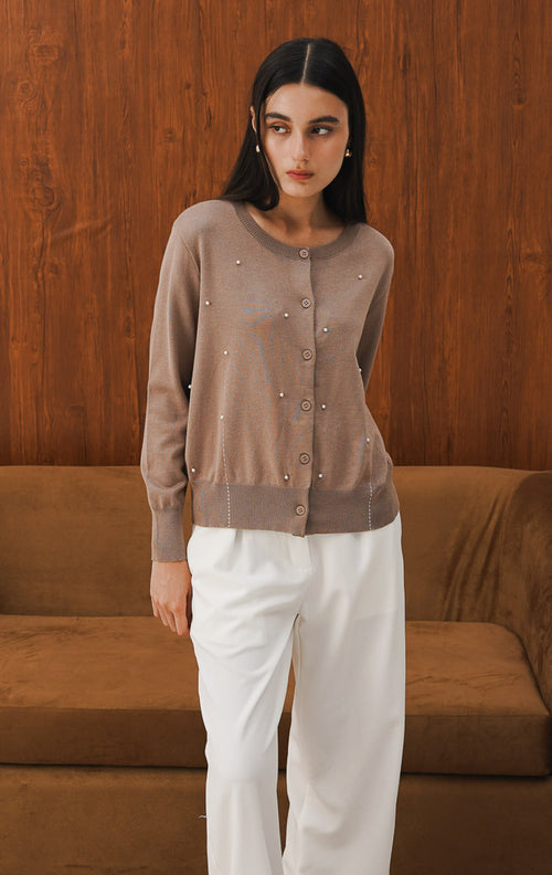 Starly Cardigan Brown