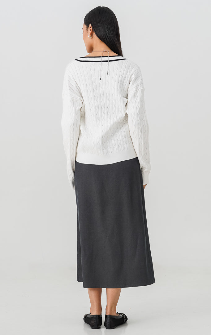 Annette Cardigan White