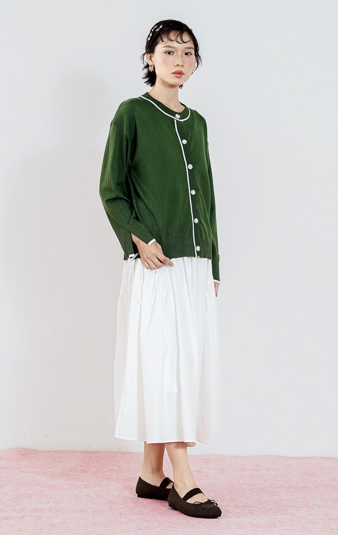Forest Cardigan Dark Green