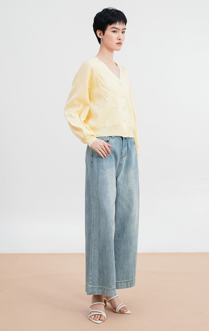 Bailey Cardigan Butter Yellow