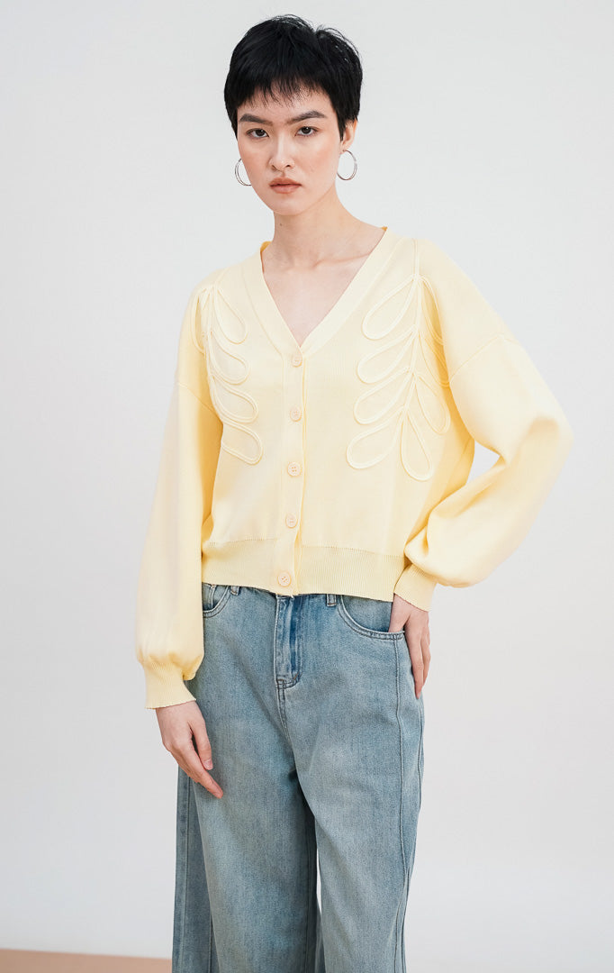 Bailey Cardigan Butter Yellow