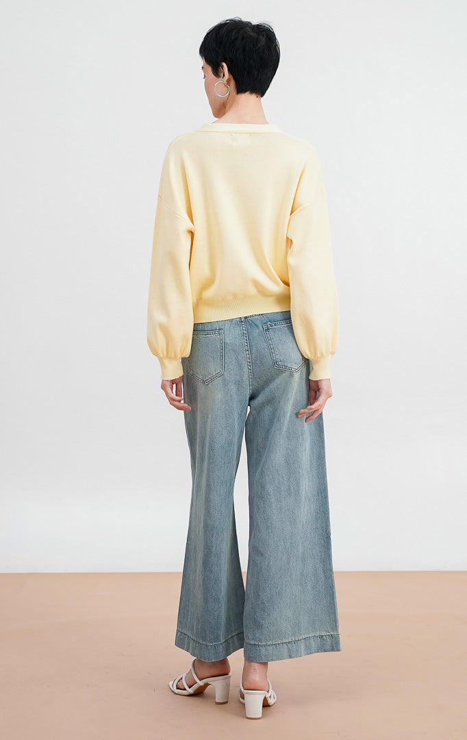 Bailey Cardigan Butter Yellow