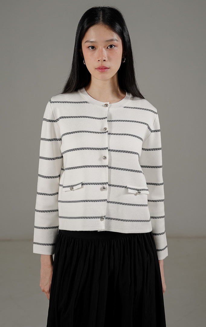 Gabrielle Cardigan White