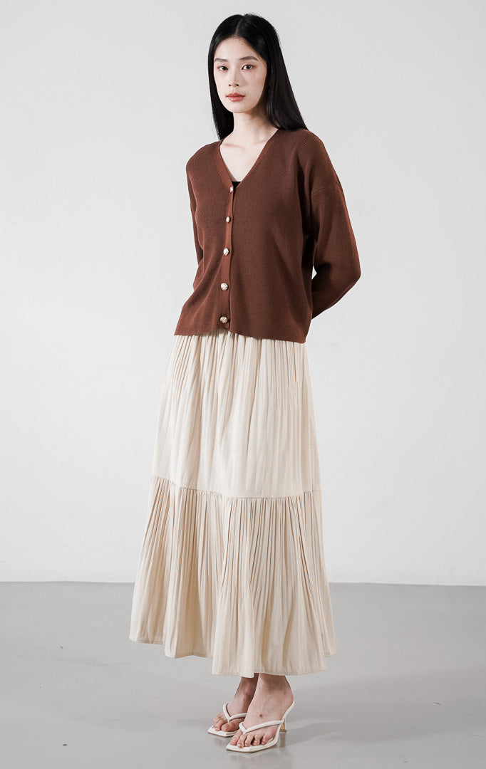 Delphine Cardigan Dark Brown