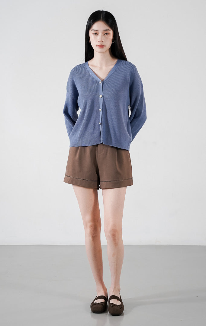 Delphine Cardigan Dusty Blue