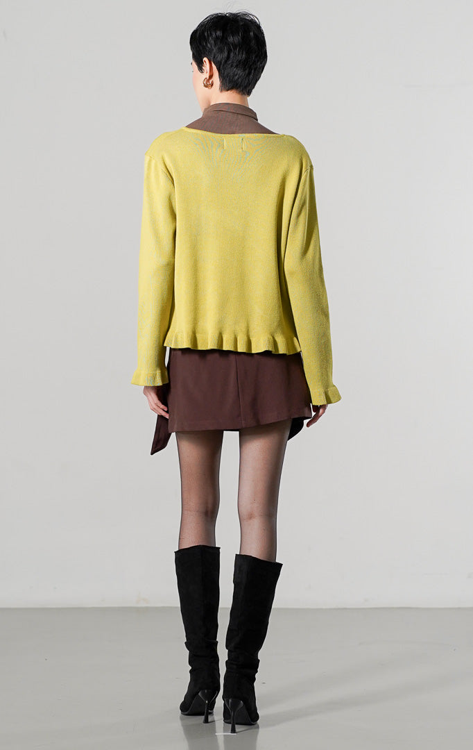 Angelita Cardigan Lime