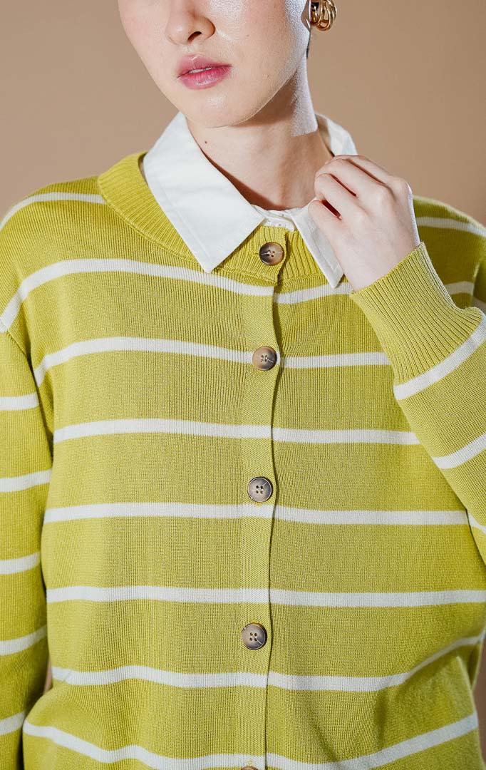 Freja Cardigan Lime