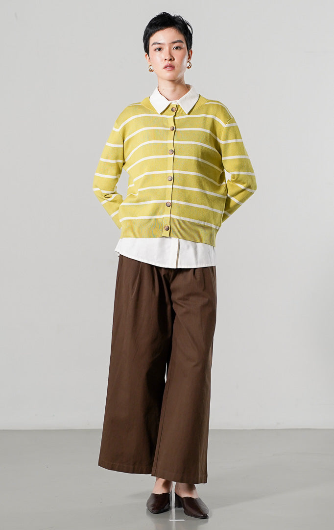 Freja Cardigan Lime