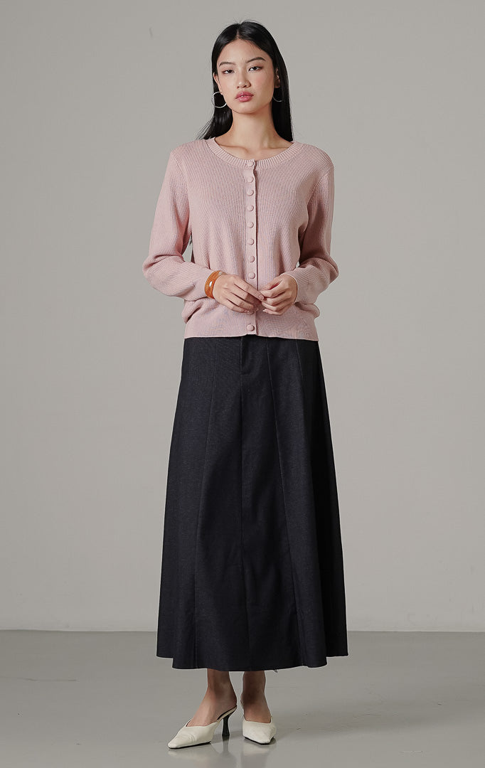 Hermione Cardigan Dusty Pink