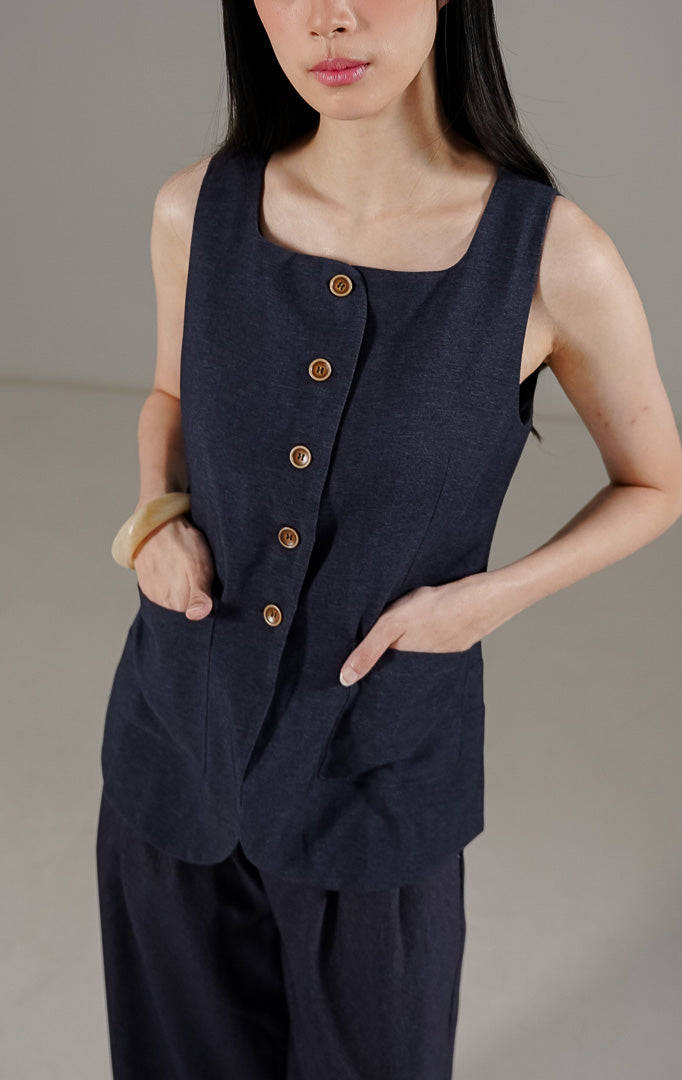 Camille Vest Navy