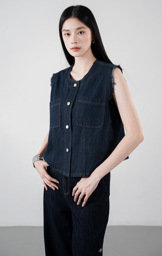 Marais Vest Indigo Denim