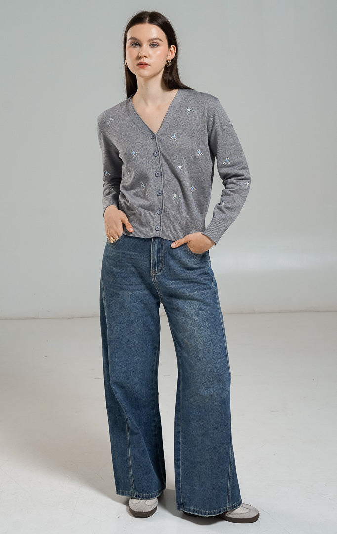 Petunia Cardigan Grey