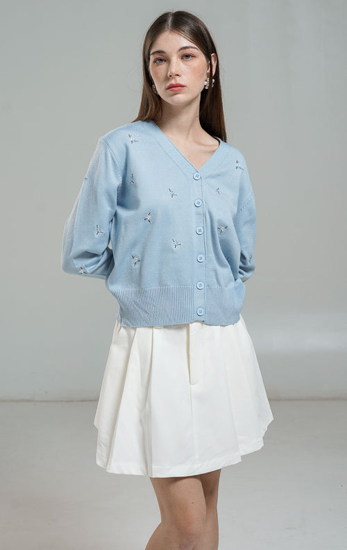 Petunia Cardigan Blue