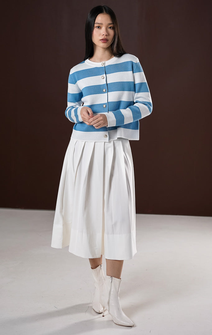 Mia Cardigan Blue Striped