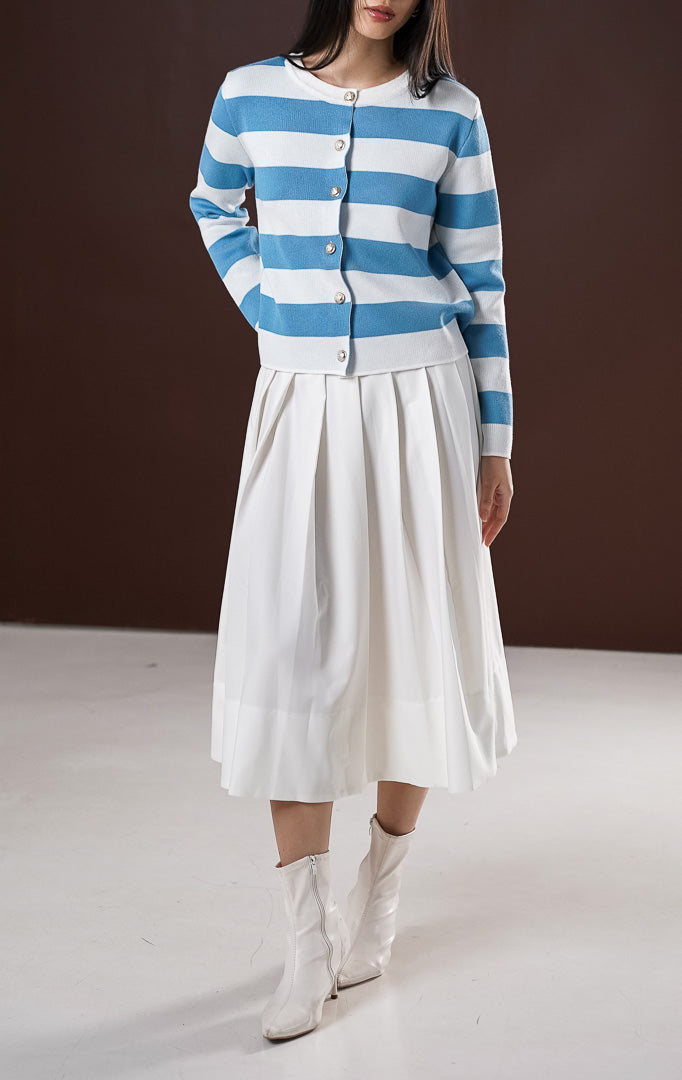 Mia Cardigan Blue Striped